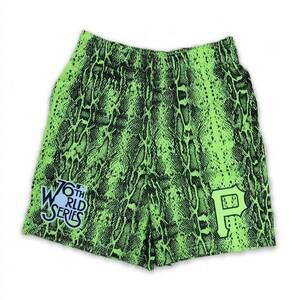 NEW NEW ERA men's new era pittsburgh pirates summer pop shorts in neon green